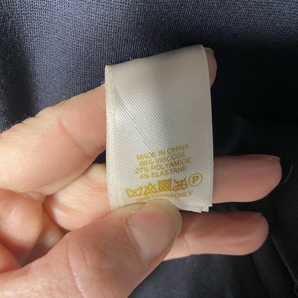 Kate Spade Black Knit Dress Black Knee Length MIDI Sz 10 Fit Flare - Picture 10 of 15